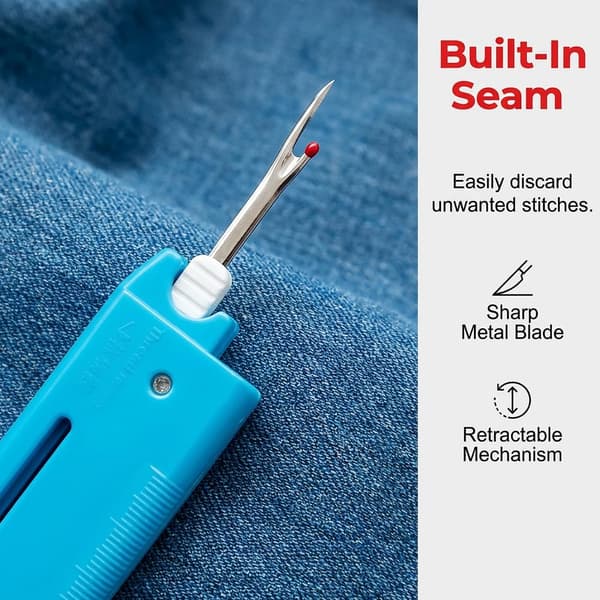 4-in-1 neulanlangoitin ompelukoneeseen, ompelutarvikkeet, sininen + punainen Blue + Red