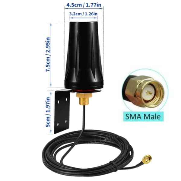 5G Antenne 4Gnb Modul Håndtering 2.4G Wifi Iot Smart Terminal Antenne med SMA Adapterkabel