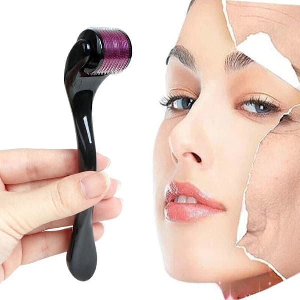 Derma roller til hudpleje og kropsbehandling Sort