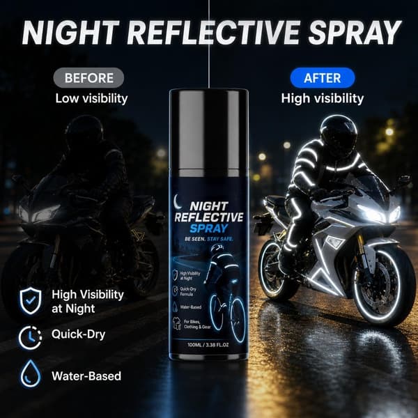 Nattreflekterende spray, klar reflekterende spraymaling 100ML 1pack