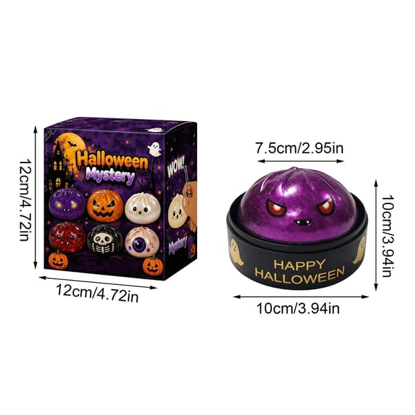 Halloween Squishies Dumpling Squishies Legetøj med Damper, #07 #07