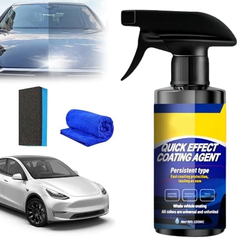 Rask effekt bilbeleggspray med svamp og håndkle, 1 pakke 1 Pack