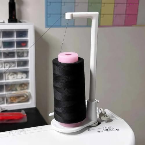 Trådstativ med stor kapasitet, trådstativ for symaskin, hvit White