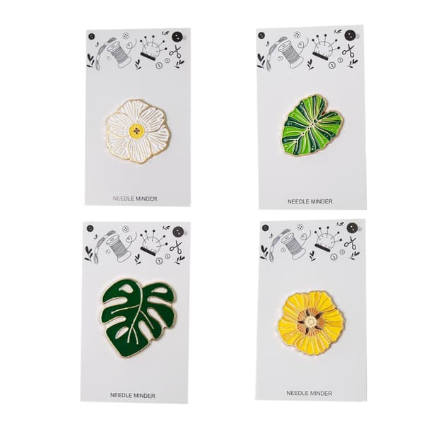 Nåleholdere med blad- og blomsterformede magneter, nåleholdere til broderi og syning, tilbehør til opbevaring af nåle C