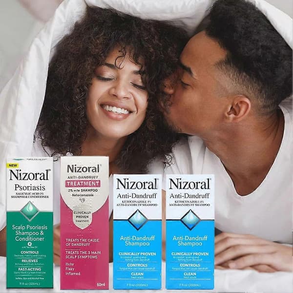 200ml*2 Blå (B) Nizoral Anti-flassjampo, behandler og forebygger flass. 200ml*2 1pcs