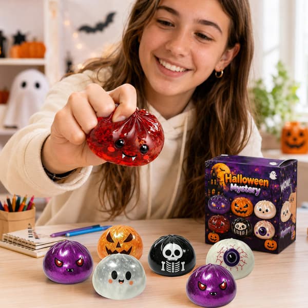Halloween Squishies Dumpling Squishies Legetøj med Damper, #08 #08