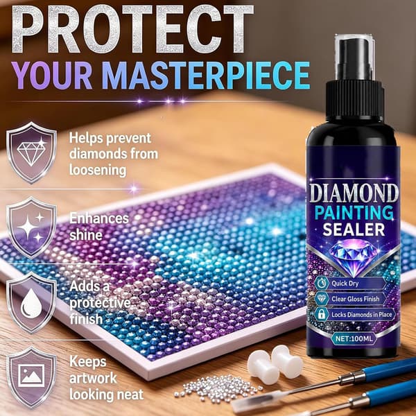 Diamond Art Limförseglingsspray, Diamond Sealer, Diamond Sealer Spray (3-pack)
