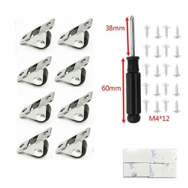 Raka möbelhjul ORANGE 4 st/set Orange 4 st/set-4 st/set, Orange, 4 st/set-4 st/set Orange 4Pcs/set-4Pcs/set