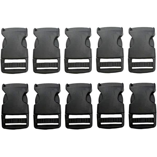 Plastspännen för bagage och väskor – K2501 [2,5 cm] – 10-pack