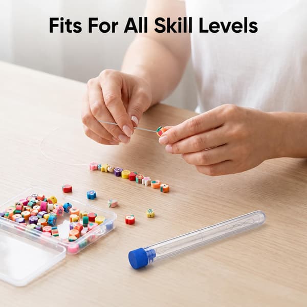6 STK Perlenåler for frøperler, stor øyeperletråder