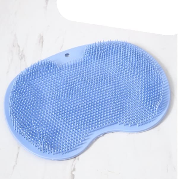Fotskrubbmatta med halkfria sugkoppar blå 142 blå