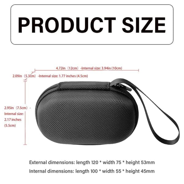 Hardt bæreveske for Bose Quietcomfort Earbuds støyreduserende, Bluetooth støyreduserende hodetelefoner EVA bæreveske