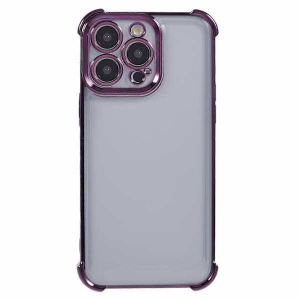 Etui til iPhone 15 Pro Max Transparent TPU Mobil Etui Sødt Sidehjerte