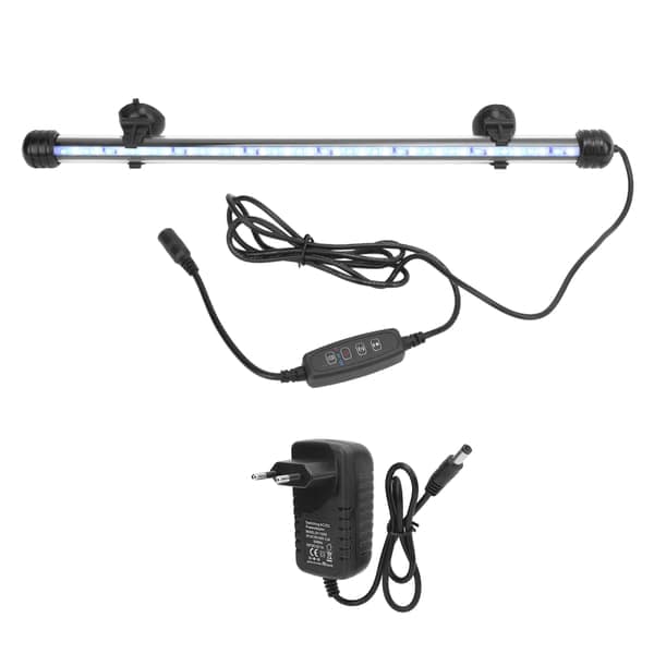 Akvarielys Vanntett Akvarielys med LED 3 Moduser Dimbar 100‑240VEU Plugg 38CM