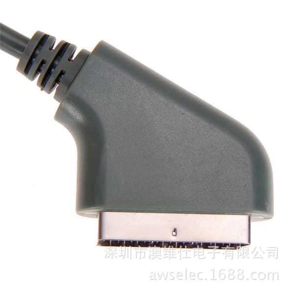 RGB SCART HD AV-kabel, kompatibel med Xbox 360-konsoll