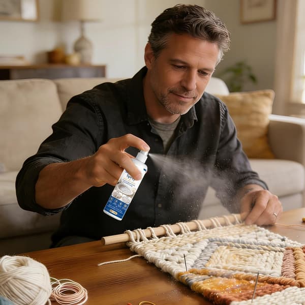 Tekstilforsterkerspray 100 ml, tørker klar spray for forsterkning