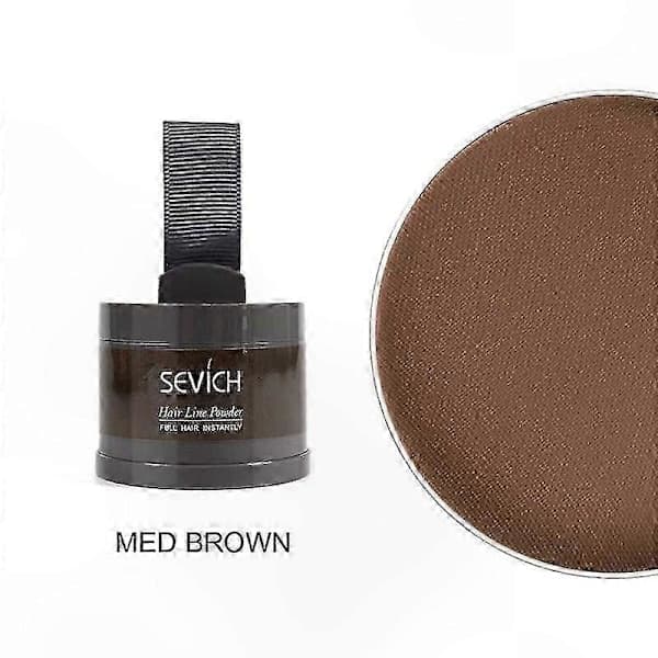 Vattenfast hårpuder för att dölja hårväxt, voluminös concealer Medium brun Medium brown