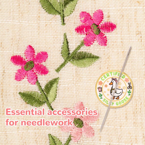 Silly Goose Needle Minder til korssting, magnetisk nåleholder til syetui, tilbehør til organisering af broderi