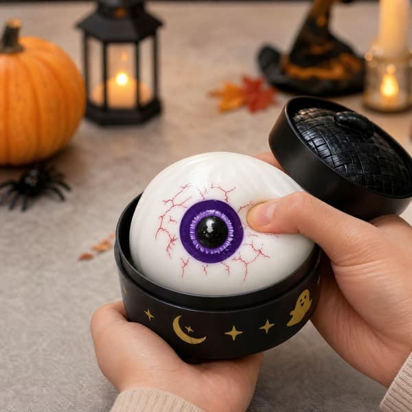Halloween Squishies Dumpling Squishies Legetøj med Damper, #02 #02