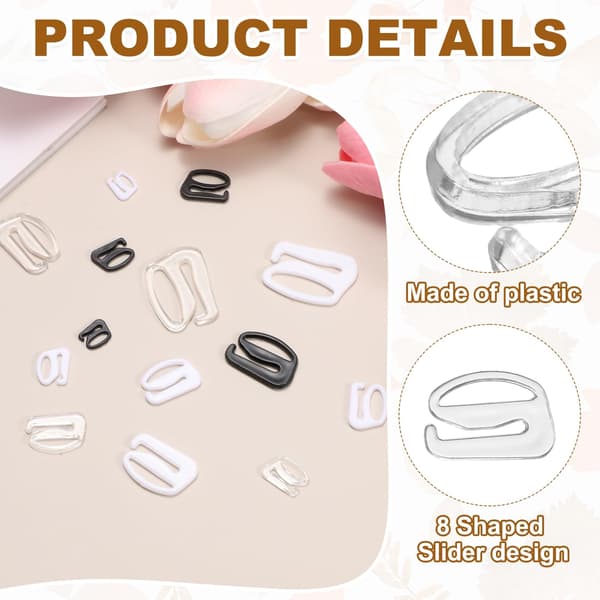 MECCANIXITY BH-kroker for stropper, 9-formede BH-kroker erstatning 10mm / 100 Clear