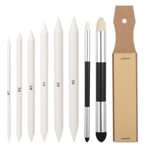 Blandestump Tortillions Kit Skitsetegning Kunsttilbehør 9 stk.