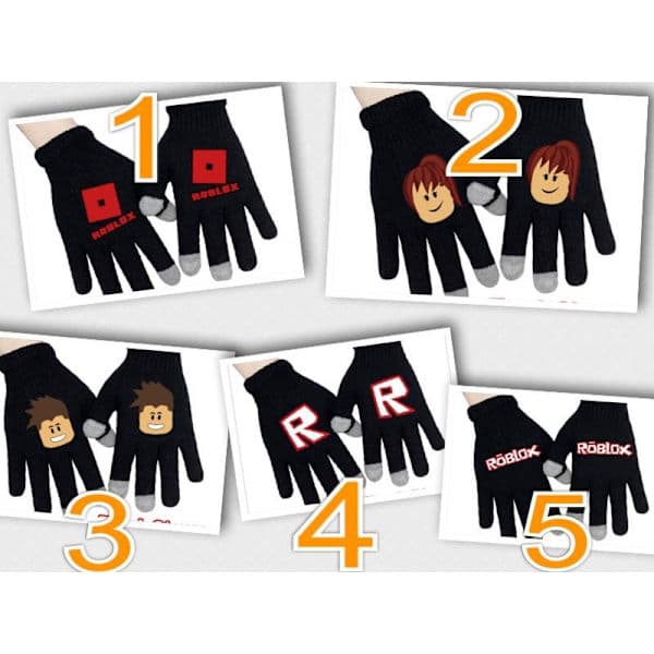 Roblox Sorte Strikhandsker Med Touch Funktion Touchhandske Sort Model 2 Model 2