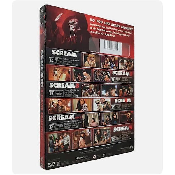 Scream 1-6 Engelsk Version (DVD) Film 6-Disc Ny