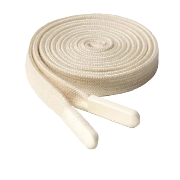 Snorerstatning 4 stk. tykk flat snor Beige