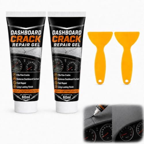 Professionell bilinstrumentbräda sprickreparationsgel, originalfärgsmatchning (60ml*2) 60ml*2