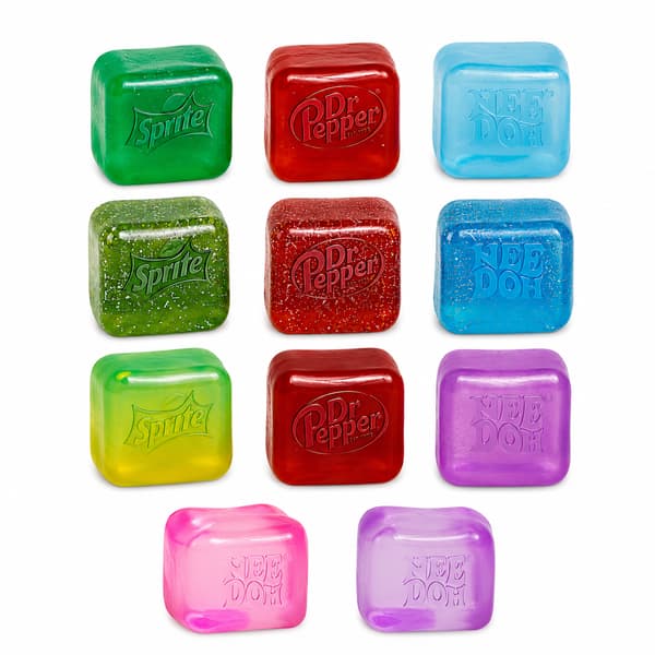Schylling NeeDoh Nice Cube - Sensorisk klemmeleke med super solid klem (tilfeldig farge)