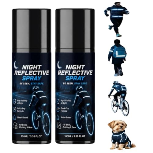2 st nattreflekterande spray 100 ml sprayfärg fluorescerande färg 2 PCS