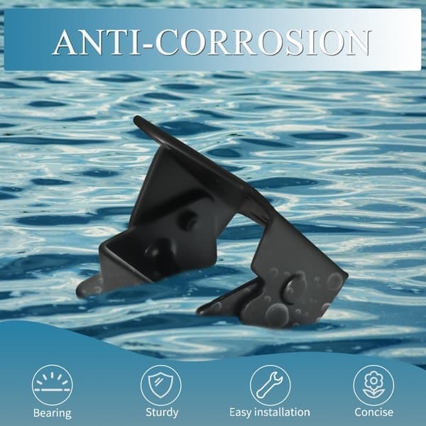 Självlåsande fällbart gångjärn, svart fäste för fällbart bordsben, 2 st 2PCS 2PCS