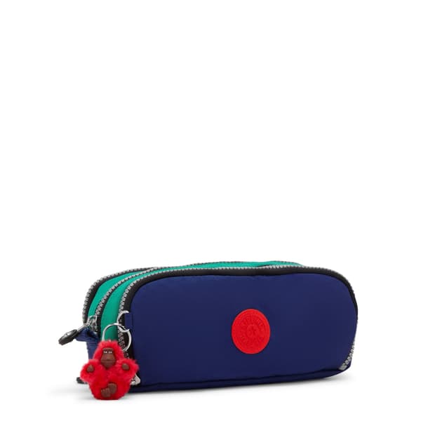Kipling Gitroy -penaalikotelo Medium Escape Blue Block