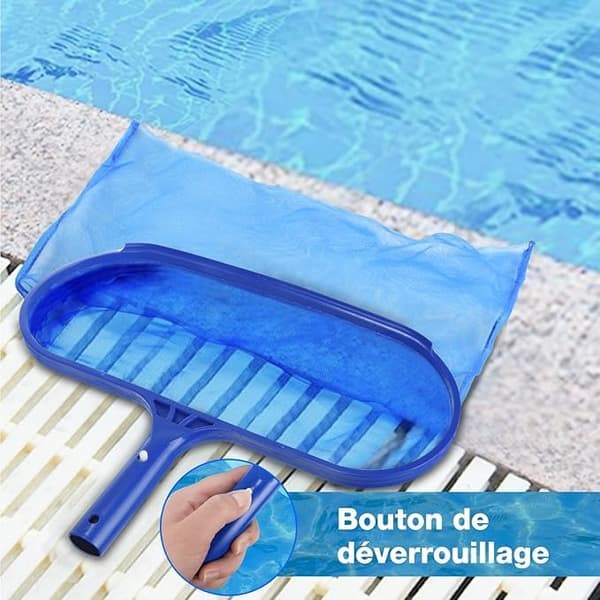 Overfladefangstnet Kraftigt dybt pose poolbladrive net, stor kapacitet bundfangst til din pool