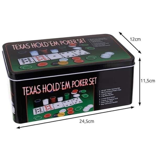 Pokerset / Texas Poker Set - 200 Marker