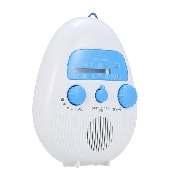 Mini duschradio vattentät badradio batteridriven FM/AM