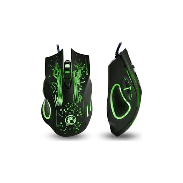 Gamingmus med skiftende lys / Computermus - Estone X9 Sort