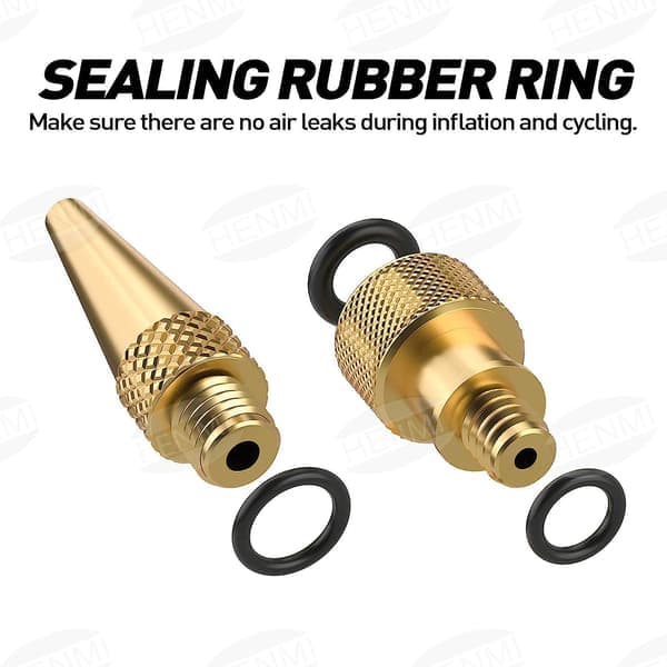 12x Cykeldäck Boll Luftpump SV AV DV Ventil Koppar Plast Adapter Set