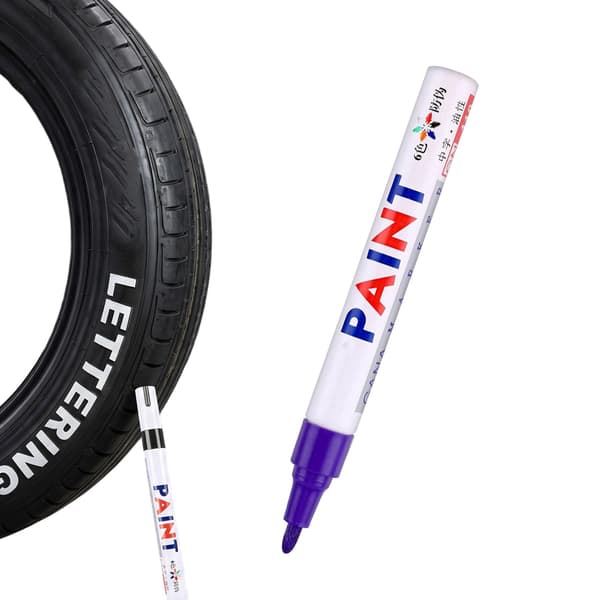 Oljebaserad däcktext och DIY-detaljpenna vattentät Purple