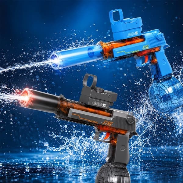 Elektrisk vannpistol med LED-lys 580 Blå