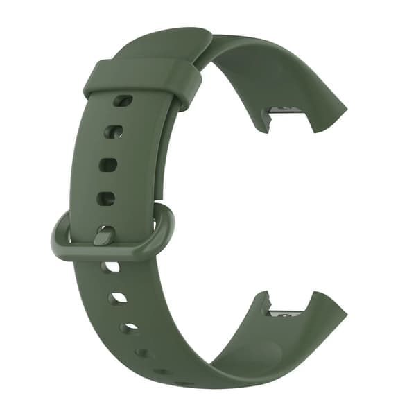 Passer til Redmi Watch 1 Lite Solid Farge Silikon Erstatningsarmbånd Mørkegrønn