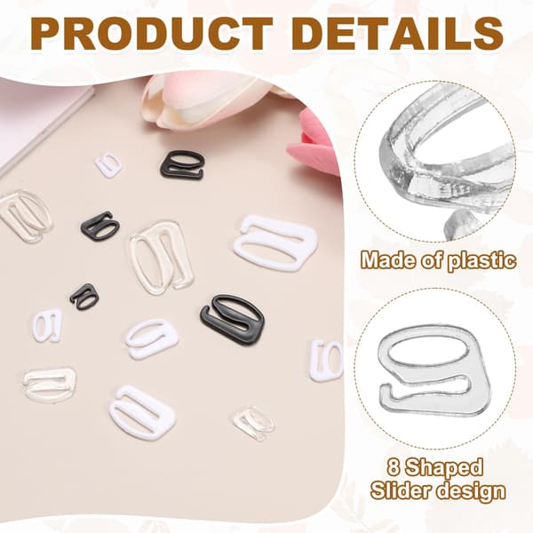 MECCANIXITY BH-kroker for stropper, 9-formede BH-kroker erstatning 8mm / 50 Clear