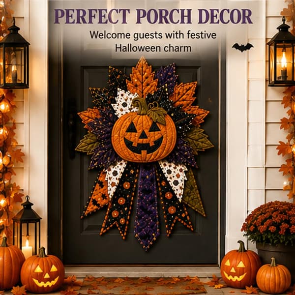 Gør-det-selv Quiltet Halloween Græskar Dørhænger Sæt Håndlavet Patchwork (Kardinal) Cardinal