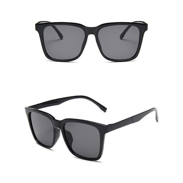 Mode Retro Firkantede Solbriller Flade Mænd H8B5 Sorte onesize Black onesize