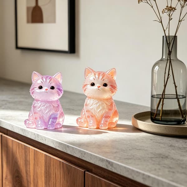 3D Kat Silikoneform, Sød Kat Epoxyharpiksform til Betonstøbning Cat
