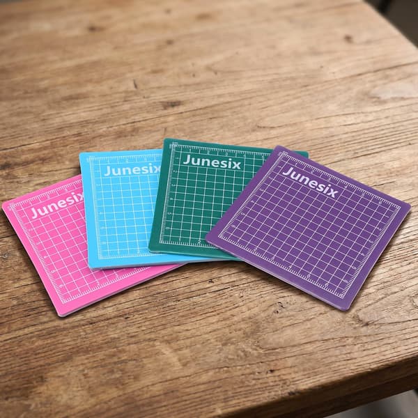 4-pack små skärmattor, självläkande pysselmatta