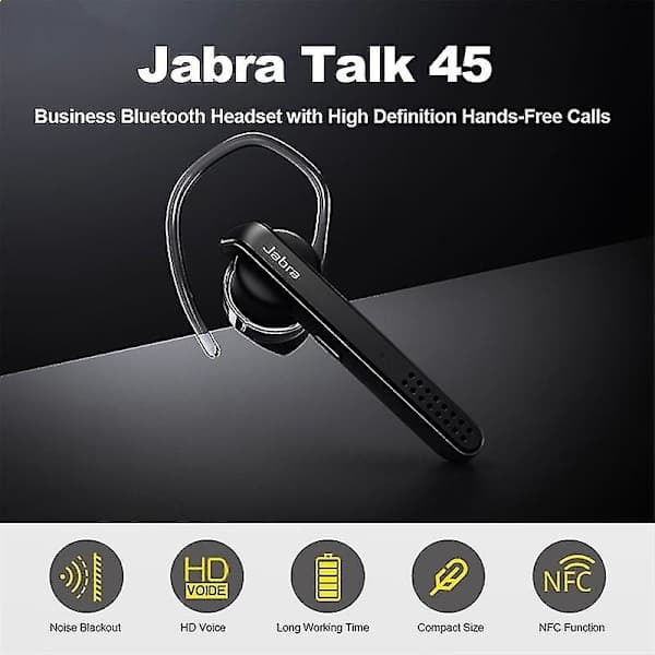 Original Stealth Talk 45 Bluetooth Håndfrit Headset Trådløs Øretelefon Sort