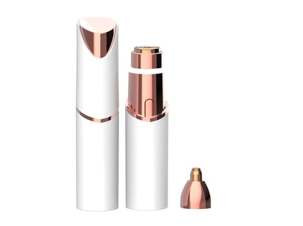 Epilator, 2-i-1 Hårfjerningsapparat til Kvinder, USB Genopladelig, Øjenbrynstrimmer (Hvid)