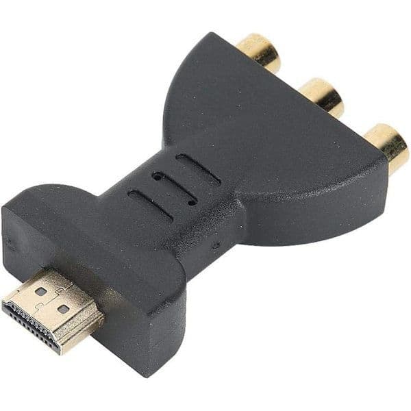 HDMI til RGB AV Video Converter RCA Komponent Converter 1080P Audio Video Sync Adapter