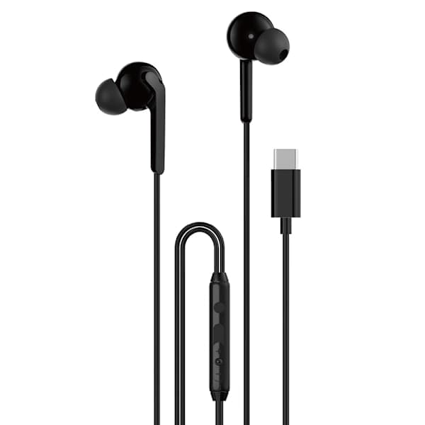 Dudao In-Ear Headset med USB-C-stik 1,2m - Sort